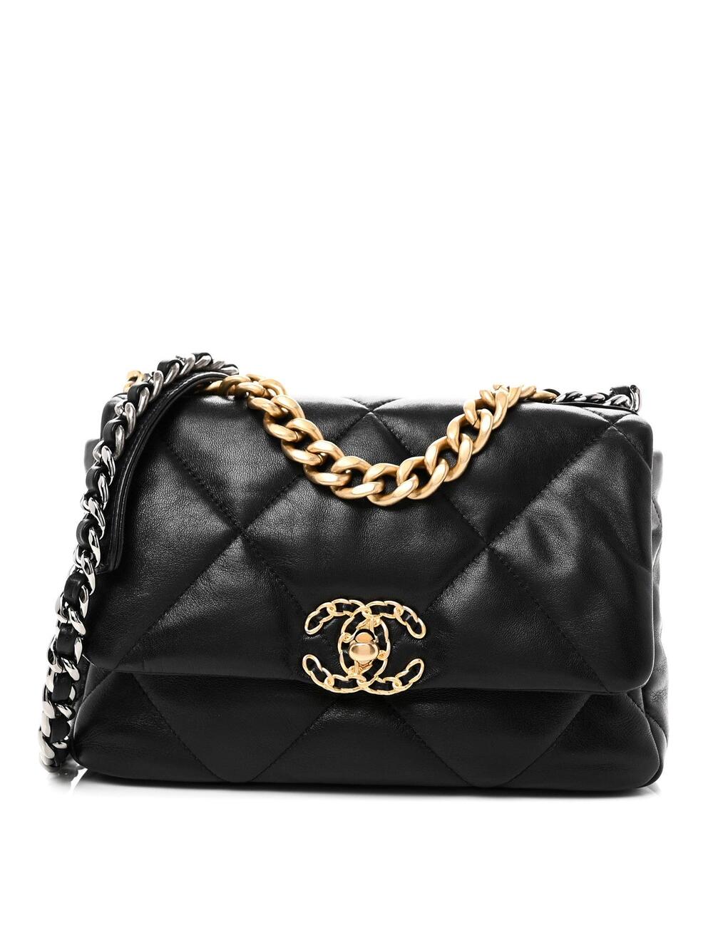 Lambskin Quilted Medium Chanel 19 Flap #300542C46B